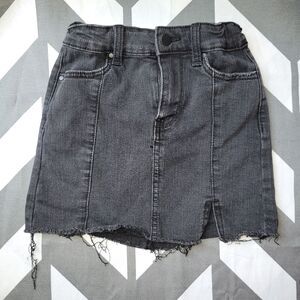 Wonder nation s 6-6x black denim skirt